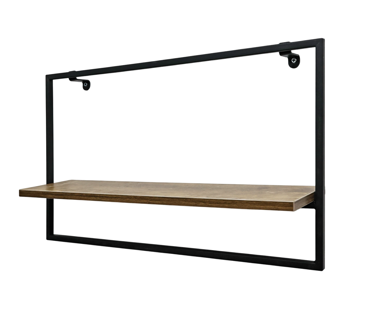 Rectangular Frame 1-Tier Wall Shelf