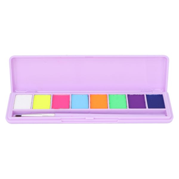 Water Soluble Face Body Paint UV Fluorescent Eyeshadow Makeup Palette 01