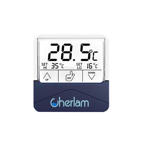 Digital Aquarium Thermometer High and Low-Temperature Alarm LCD Touchscreen
