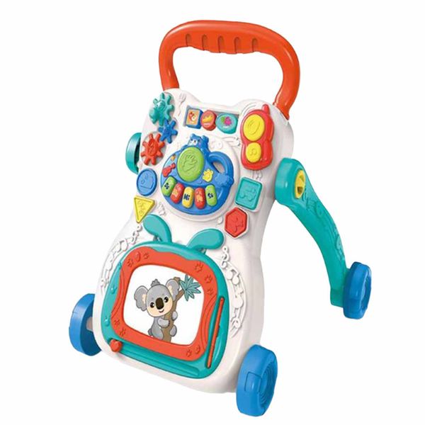 FocusBaby 33.5x40x46cm Interactive Multi-Functional Baby Walker With Toys
