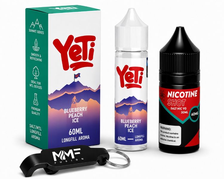 Yeti Series MMF E-Liquid 60ml Juice 30mg - Blueberry Peach Ice