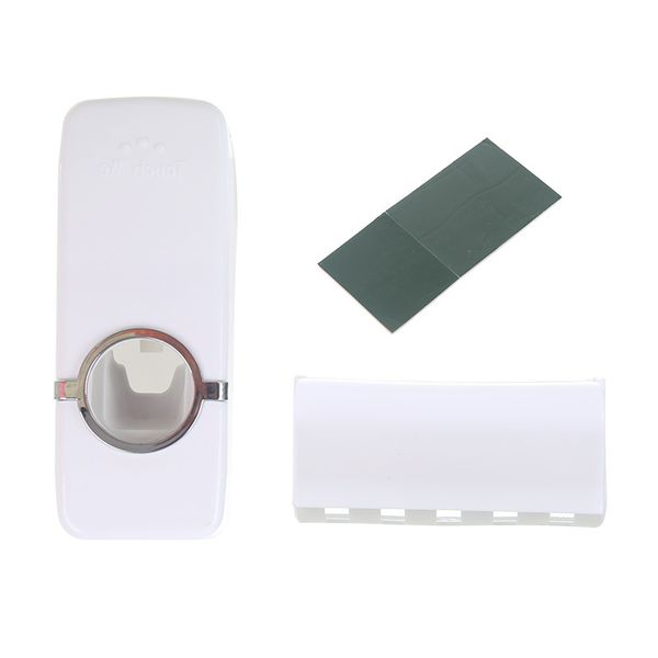 Toothpaste Dispenser and Toothbrush Holder Set