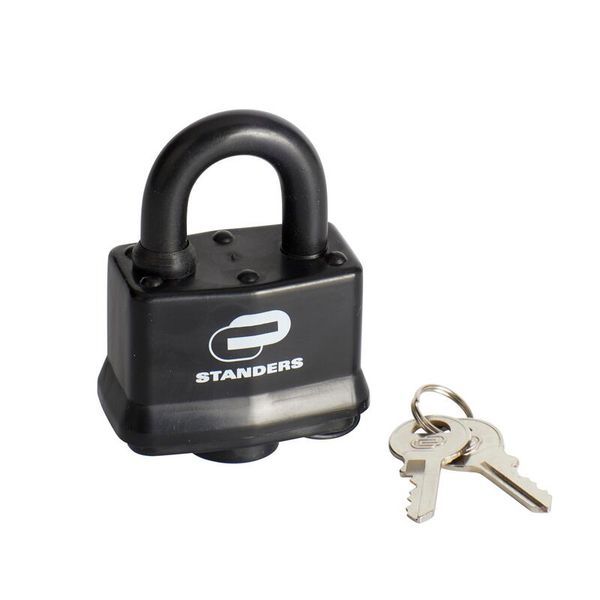 1 Sensitive Purpose Key Padlock Short Shackle 54mm, Laminated Steel
