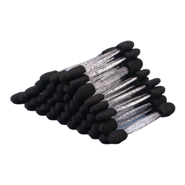 50pcs Dual-Ended Cosmetic Nail Art Sponge - Black