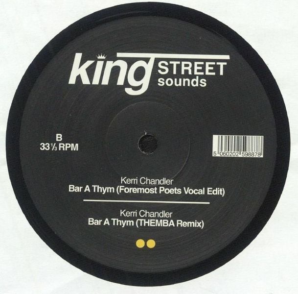 Kerri Chandler - Bar A Thym 12" Vinyl w/ Foremost Poets &amp; Themba Remixes