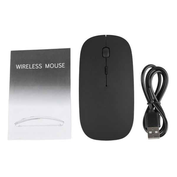Wireless Mouse Office Silent Rechargeable Black