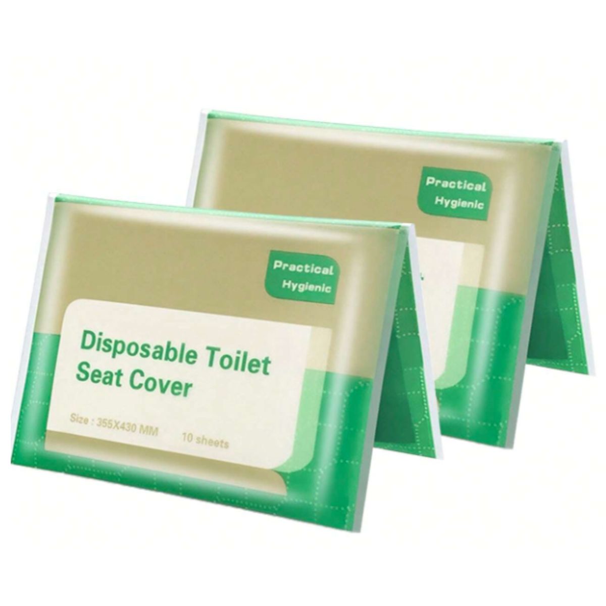 20pcs TravelEase Disposable Camping Bathroom Toilet Seat Covers