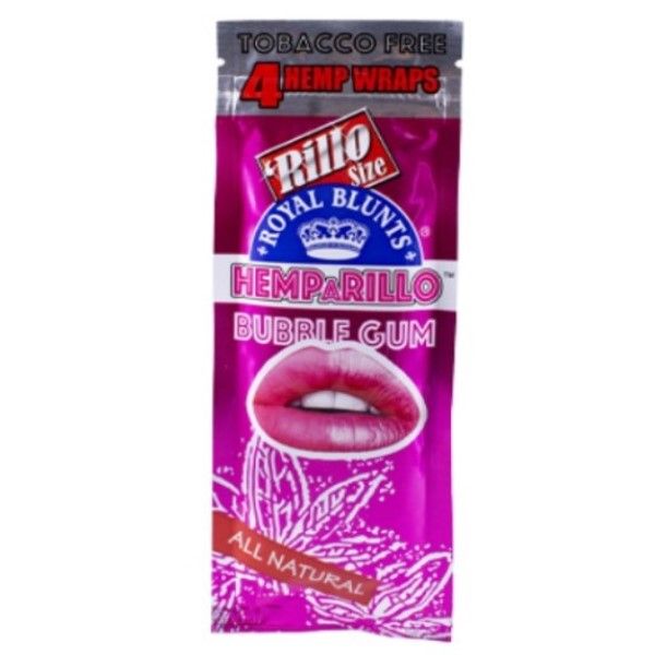 Royal Blunts Hemparillo - Bubble Gum - 15 Pack (4 Per Pack)