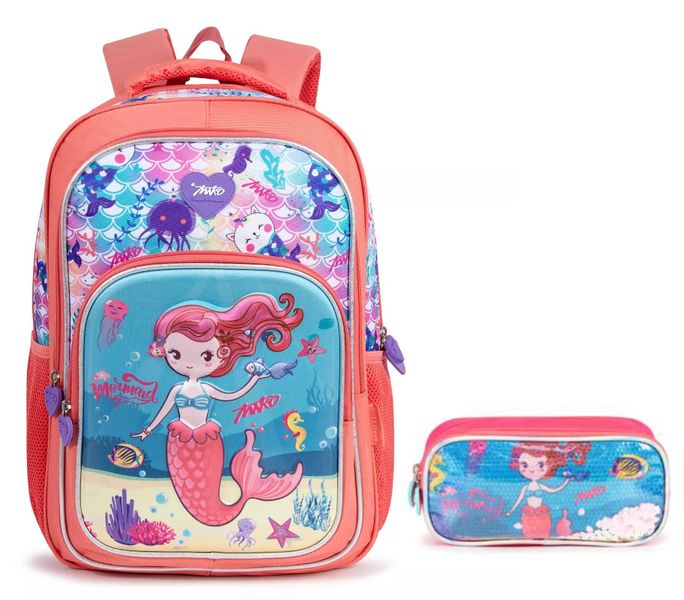 2 Piece Glitter Stylish Double Shoulder Backpack for Girls