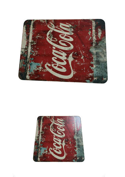 Cola - Mouse Pad And Coaster Set