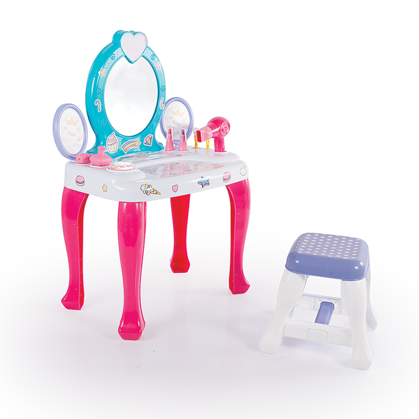 Dolu Unicorn Vanity Table &amp; Stool Set