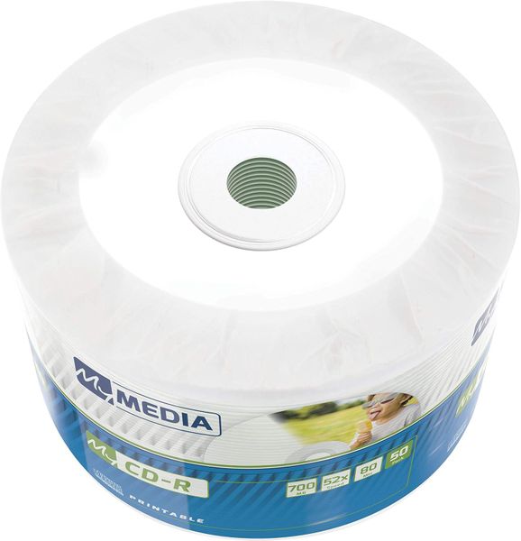 MyMedia CD-R - 700MB with 52x Burning Speed and printable surface-50 pieces