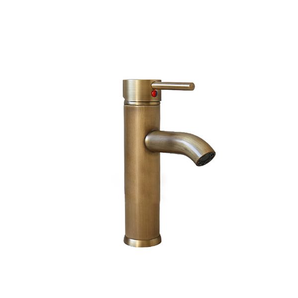 Trendy Taps Premium Quality Brushed Brass Deck Mount Short Bathroom Mixer