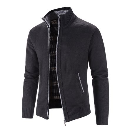 Mens winter sweater jacket online