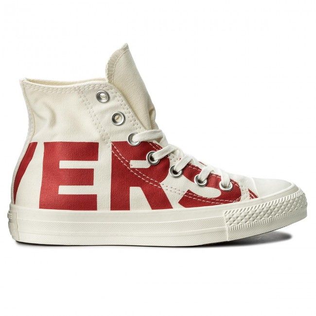 Converse All Star CTAS HI, Unisex - Word Mark Natural/Red | Buy Online ...