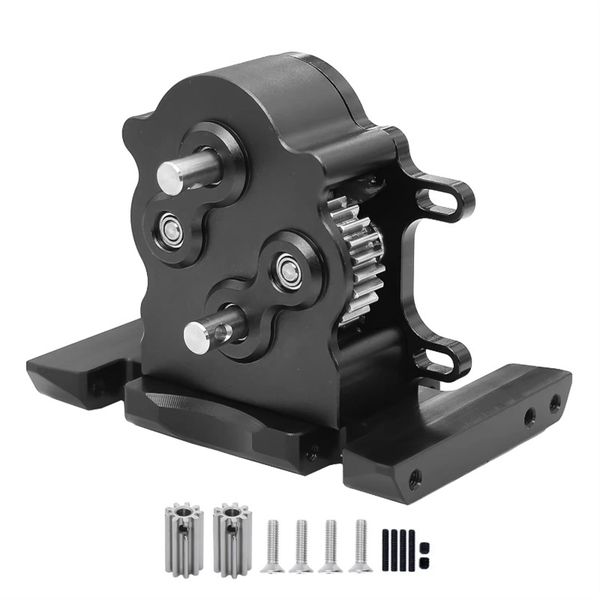 Aluminum Dual Transmission Dig Overdrive Gearbox Black