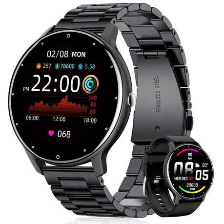 Smart Watch for Men Magnetic Stainless Steel Band Black Shop Today. Get it Tomorrow takealot