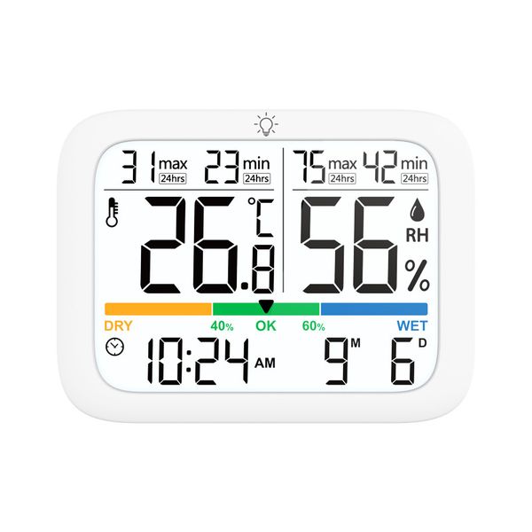 Digital Hygrometer Indoor Thermometer with Temperature and Humidity Monitor