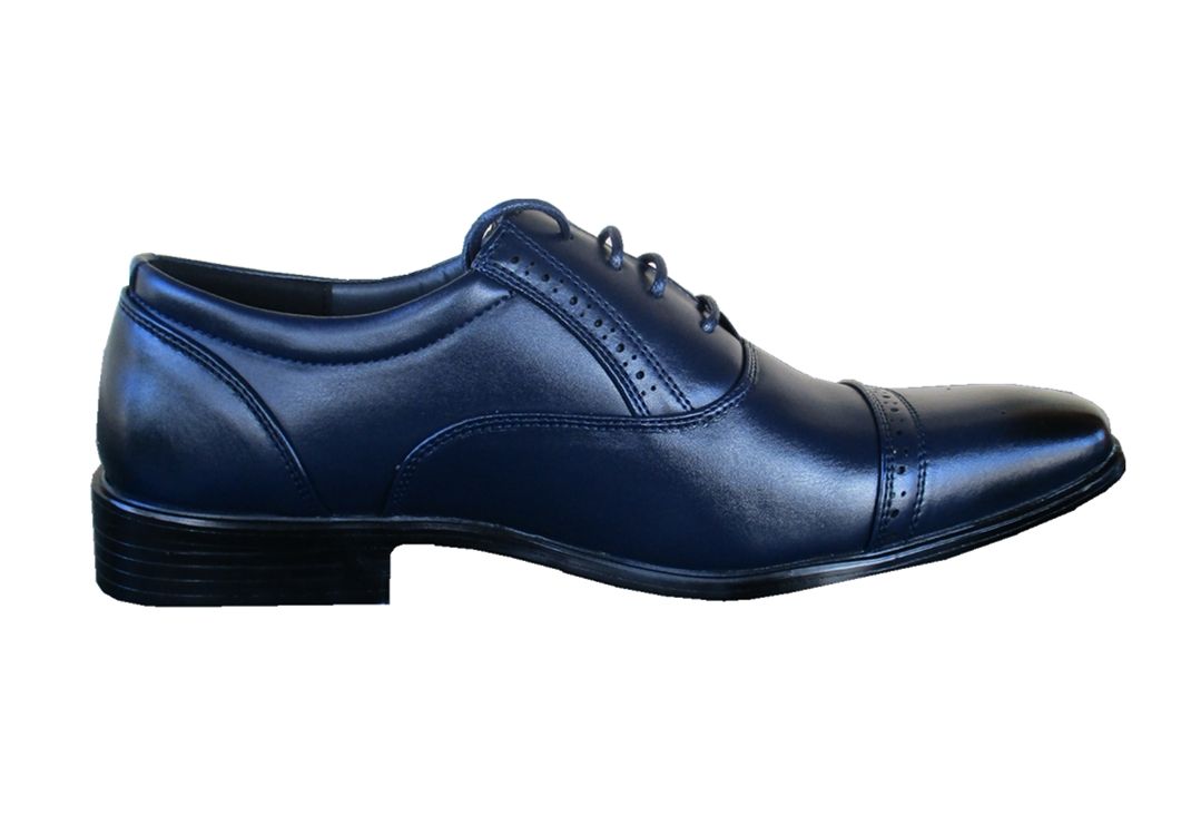 Mens navy smart on sale shoes