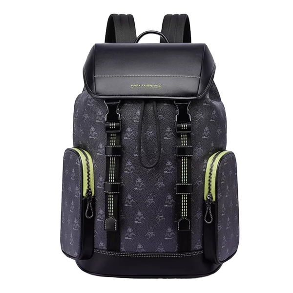 Streetwear Graphic Laptop Backpack 15.6 Inch Neon Zip Double Buckle Travel