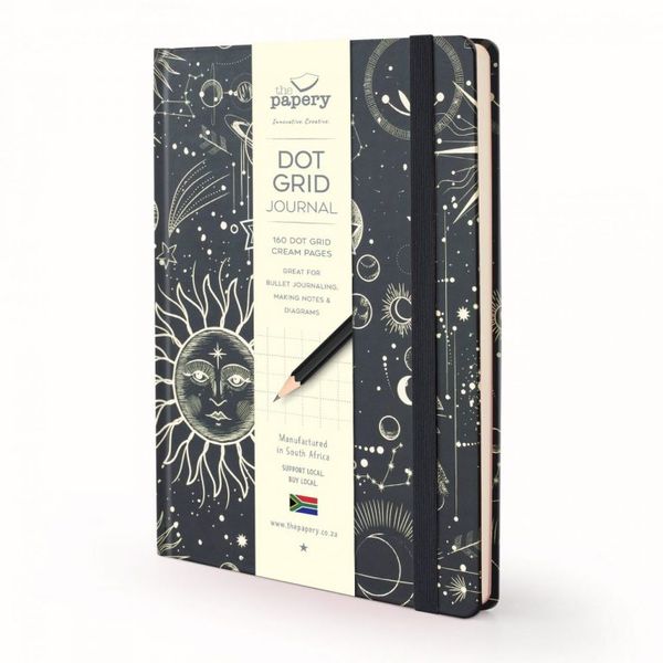 Retro Hardcover A5 Journal - 80gsm Paper - Quality Grid Format Pages