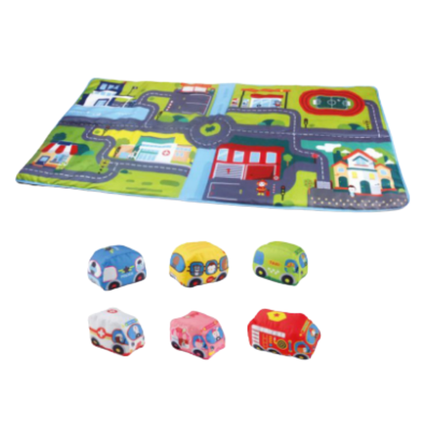 Baby Cartoon Cloth Carpet Car Game