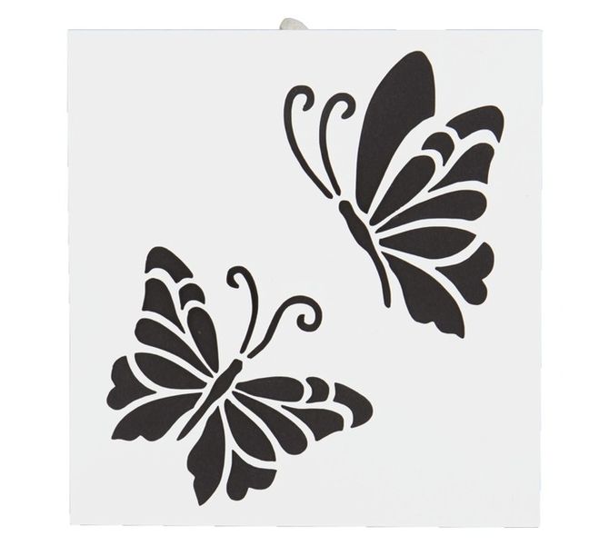 2 Butterflies Stencil (92 x 106mm)