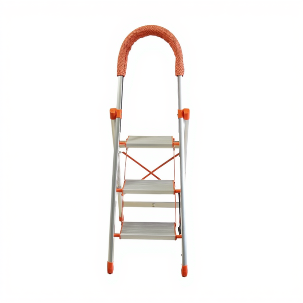 Folding 3 Step Ladder - Non-Slip Home &amp; Workshop Use