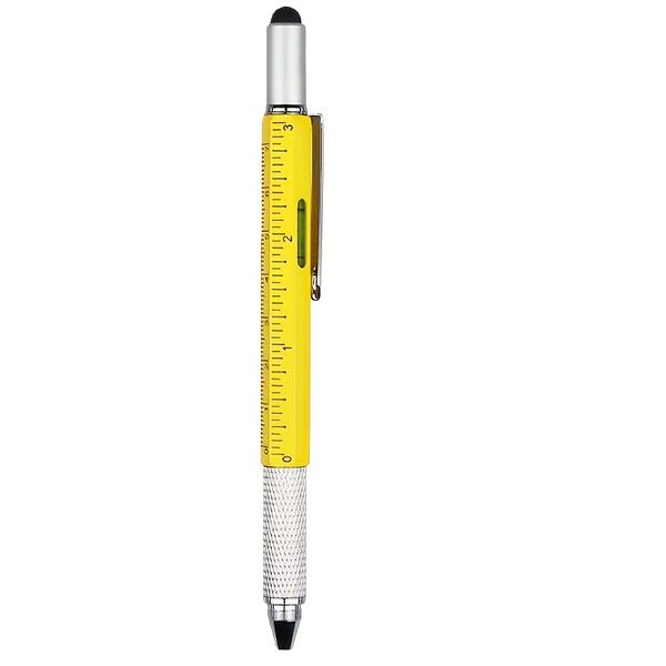 6-in-1 Pocket Genius Pen - Screwdriver, Stylus, Level, Ruler &amp; Ballpoint