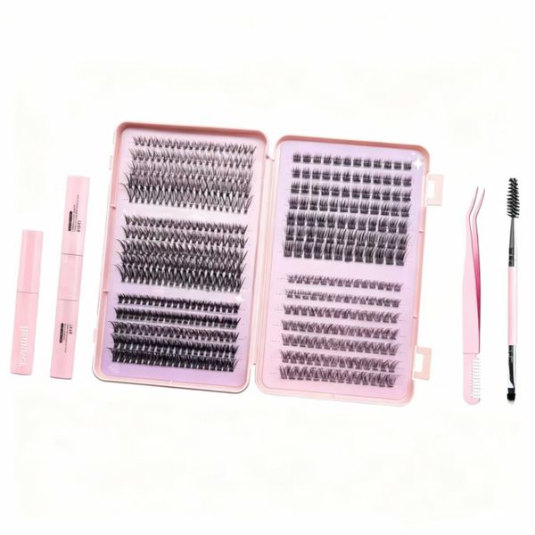3D False Eyelash Extension Set 482 Pieces Curls and Extends Eyelashes
