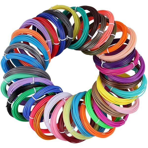 40 Colors 3D Pen PLA Filament Refills, Printer Filament - 1.75mm