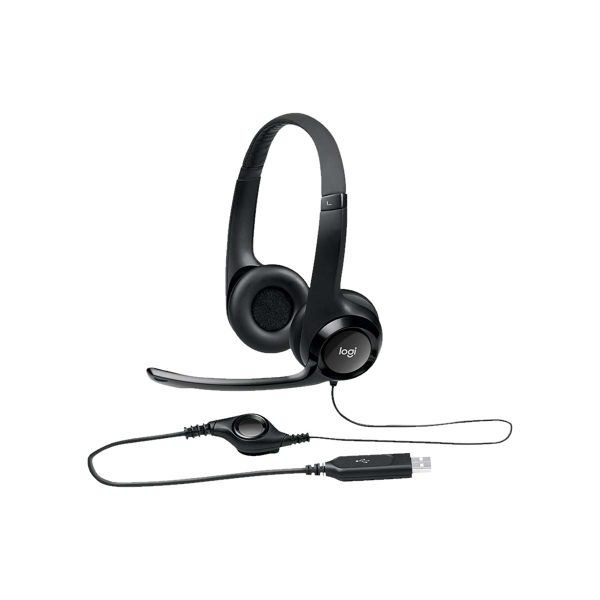 Logitech - H390 USB Computer Headset With Noise Canceling Mic