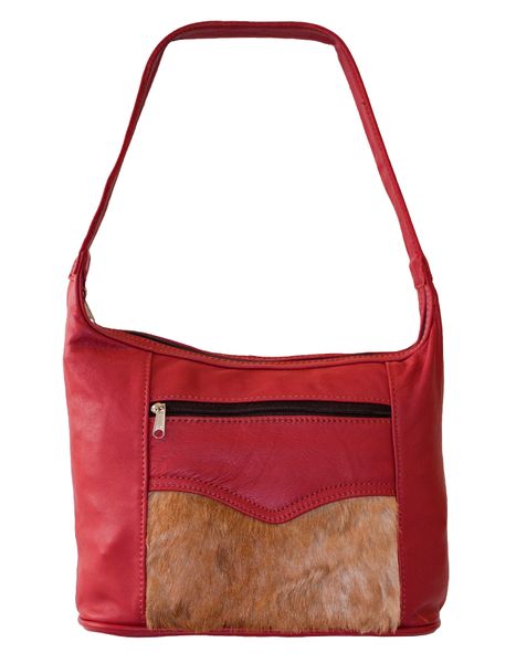 Luvsa LSTJ102 Buck Skin Genuine Leather Ladies Handbag