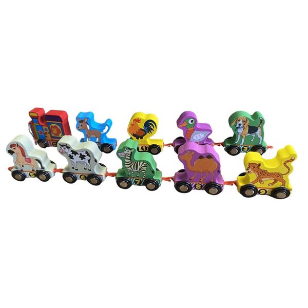 Educational Wooden Animal Train Set F47-88-1