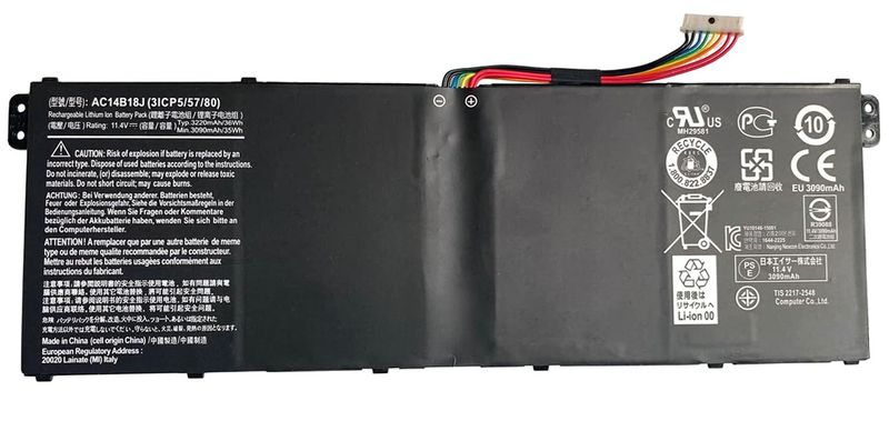 Compatible Replacement Battery for Acer Aspire ES1-131, ES1-531 - AC14B13J