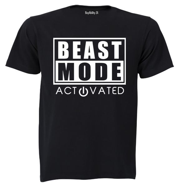 Beast Mode Activated - Mens - T-Shirt - White