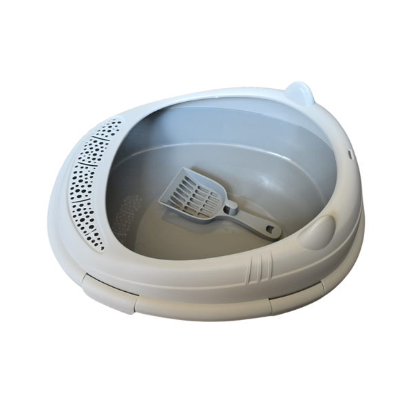Adorable Cat Litter Box with Spade - Easy Clean Design