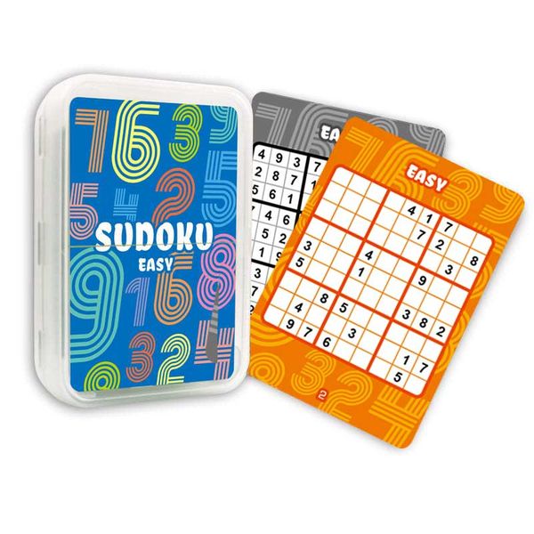 Sudoku - Puzzle Playing Cards Brain Game for Kids &amp; Adults - Easy Level