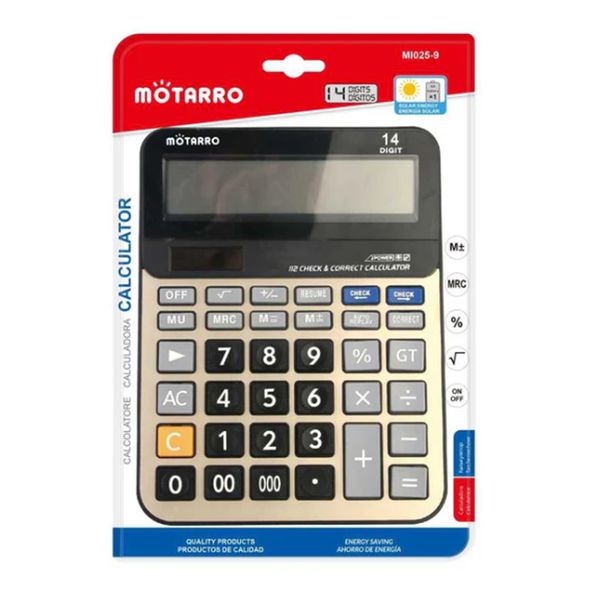 Solar-powered Scientific Calculator 12 digits 12×15.5cm Grey