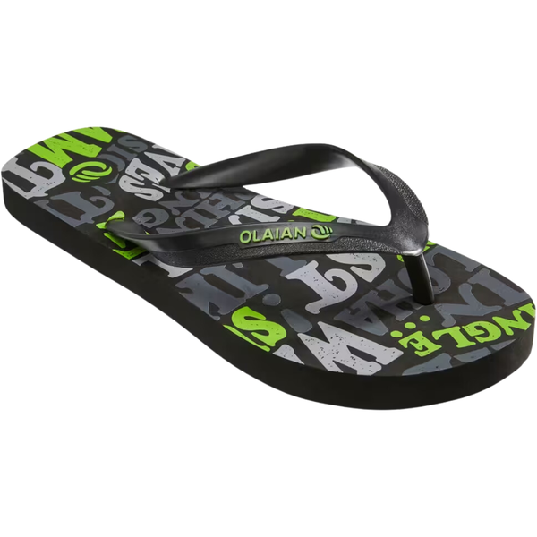 Olaian Boy's Flip Flops -Black