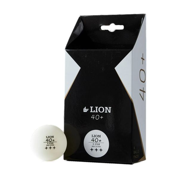Lion - Three Star Table Tennis Ball - White