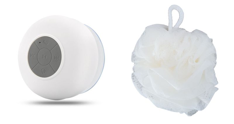 Waterproof Bluetooth Shower Speaker with Mic and Wash Lily