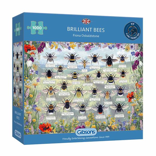 Gibsons Brillant Bees 1000-Piece Jigsaw Puzzle