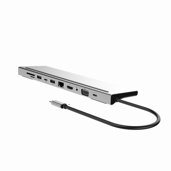 11-in-1 USB C HUB Docking Station Type C to USB 3.0 HDMI Adapter