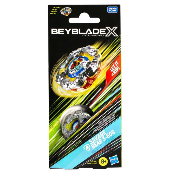 Beyblade X Savage Bear3 60s Booster Pack Set
