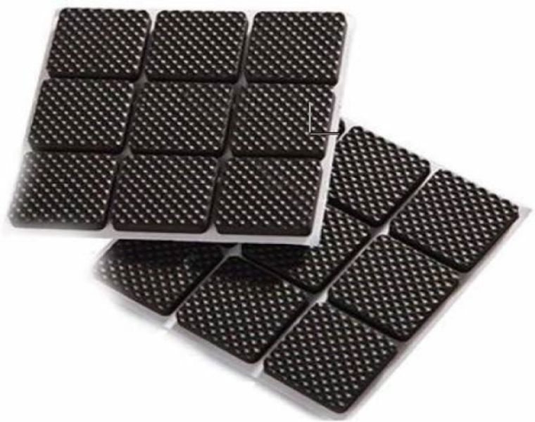 Non Slip Furniture Pads - Black Square