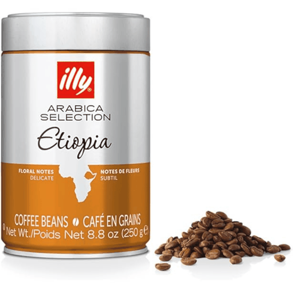illy Ethiopia Whole Bean Coffee 100% Arabica Medium Roast 250g