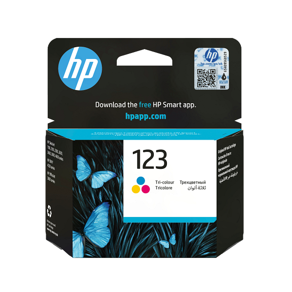 HP 123 Tri-color Original Ink Cartridge (F6V16AE)