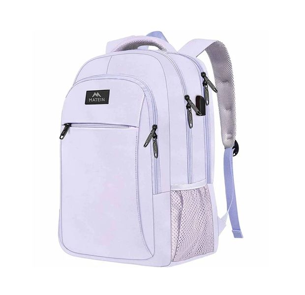 Matein Travel Laptop Bag - with USB Charging Port - Purple