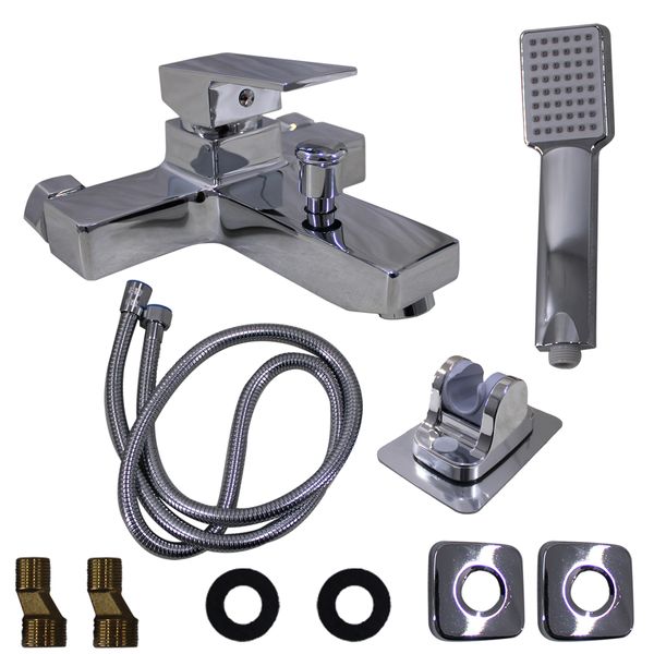 LMA Wall Mounted Contemporary Bathtub Faucet &amp; Handheld Shower
